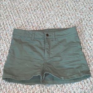 Divided Green Shorts